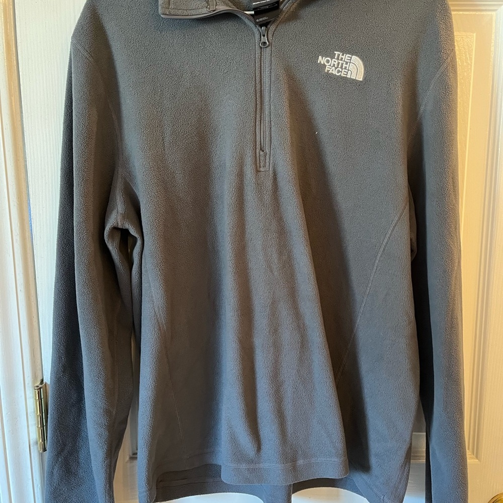 The North Face Men's Zip-Up Gray Sweater
